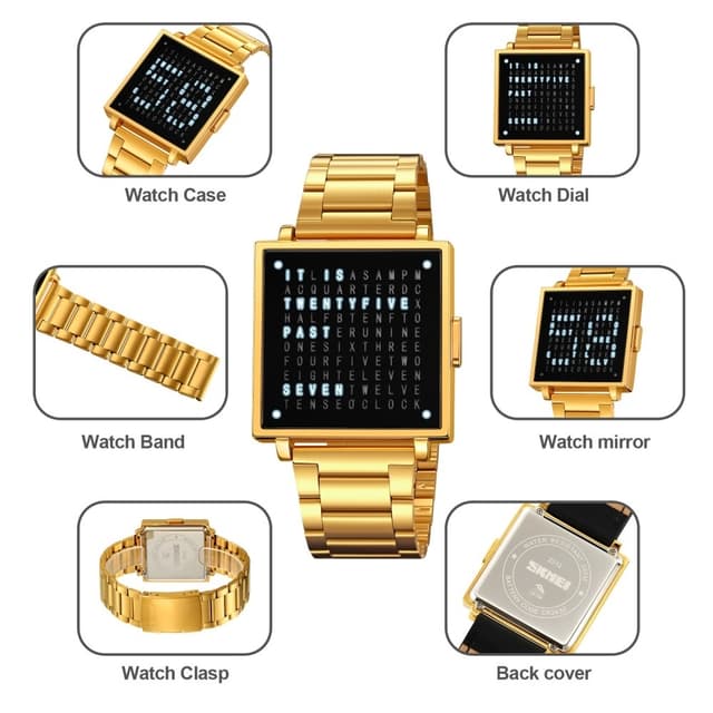 SKMEI Elektronisk Armbåndsur Digitalt Ur Dato Armbåndsur