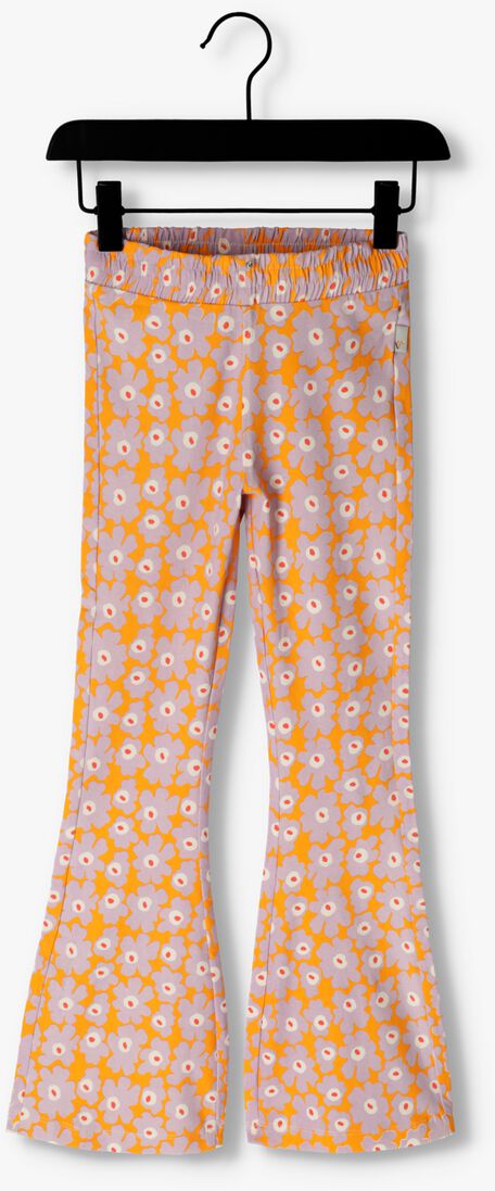 MOODSTREET lila moodstreet flared broek flared jersey pants aop flower