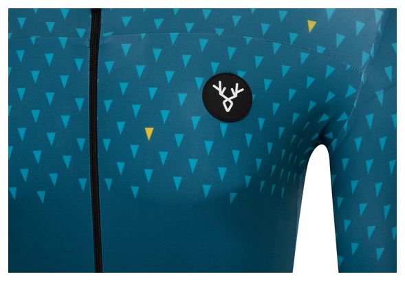 Maillot Manches Courtes LeBram Chaussy Bleu Pelforth Coupe Ajustée