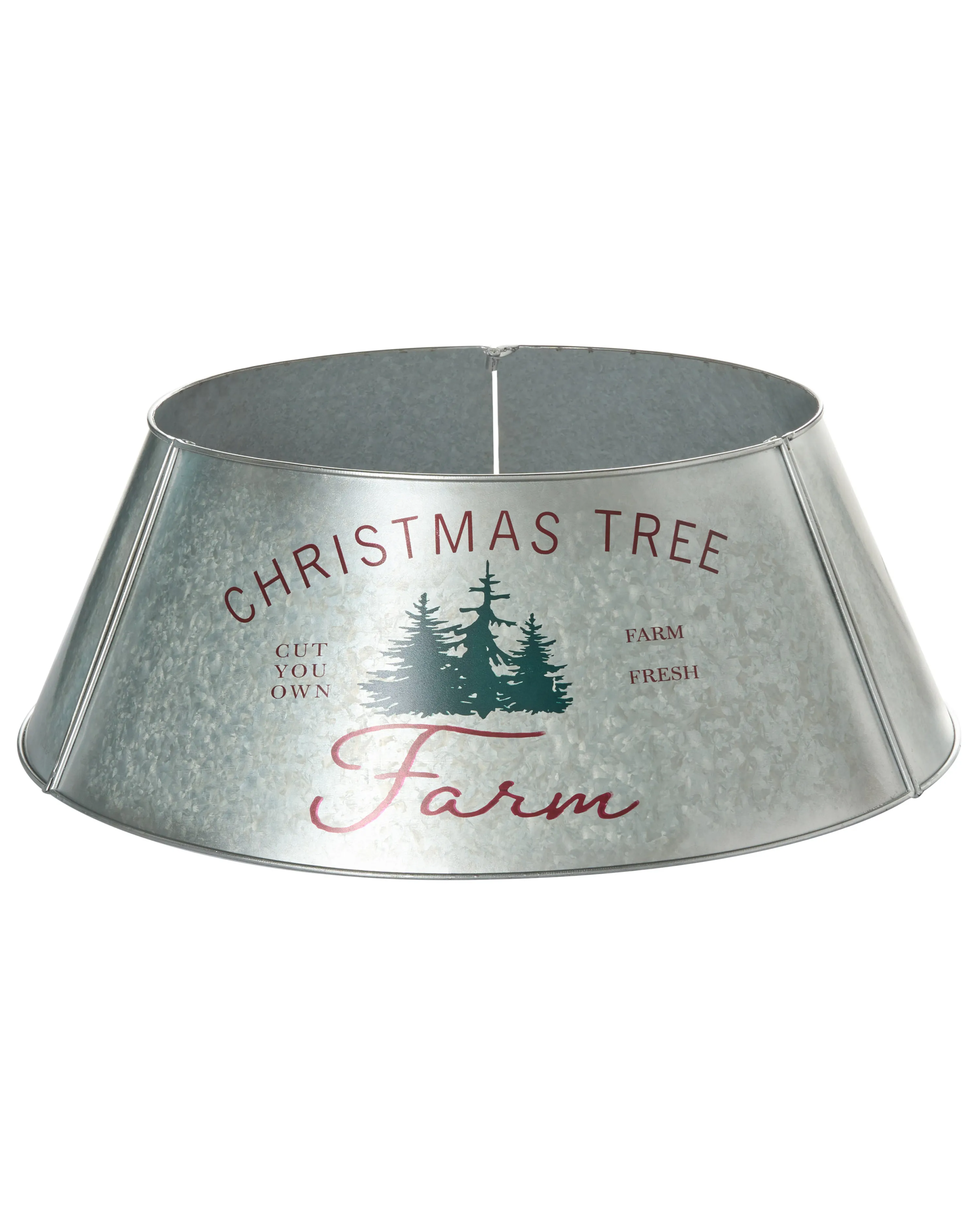 Kerstboomrok ROVANIEMI IJzer Zilver 65 cm