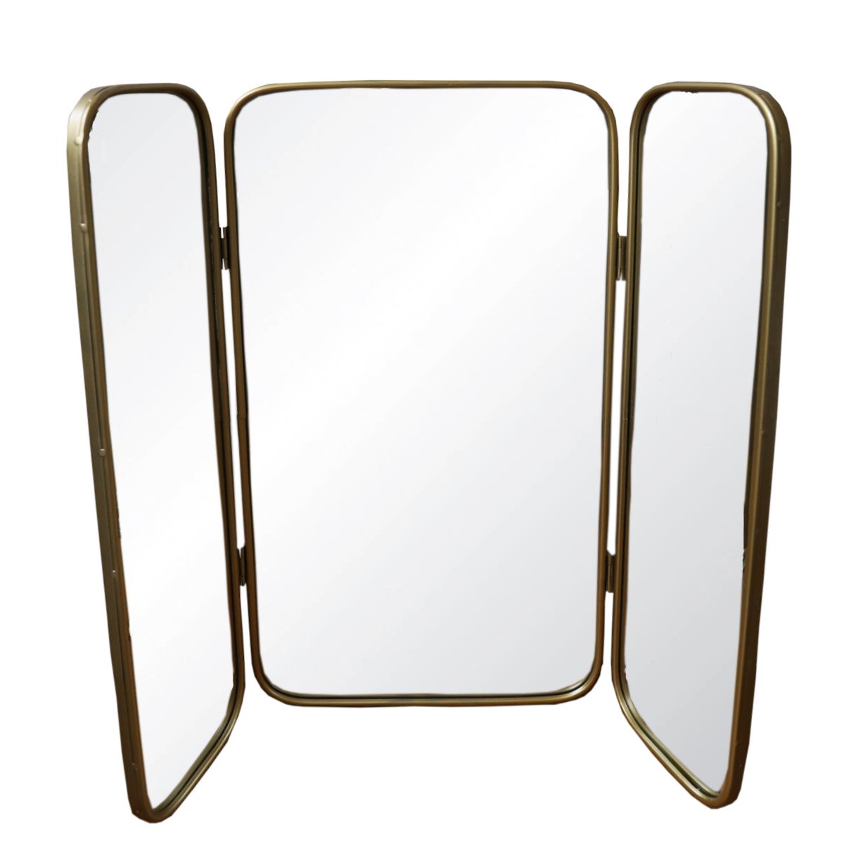 Miroir triptyque rectangulaire doré Atelier jasmin