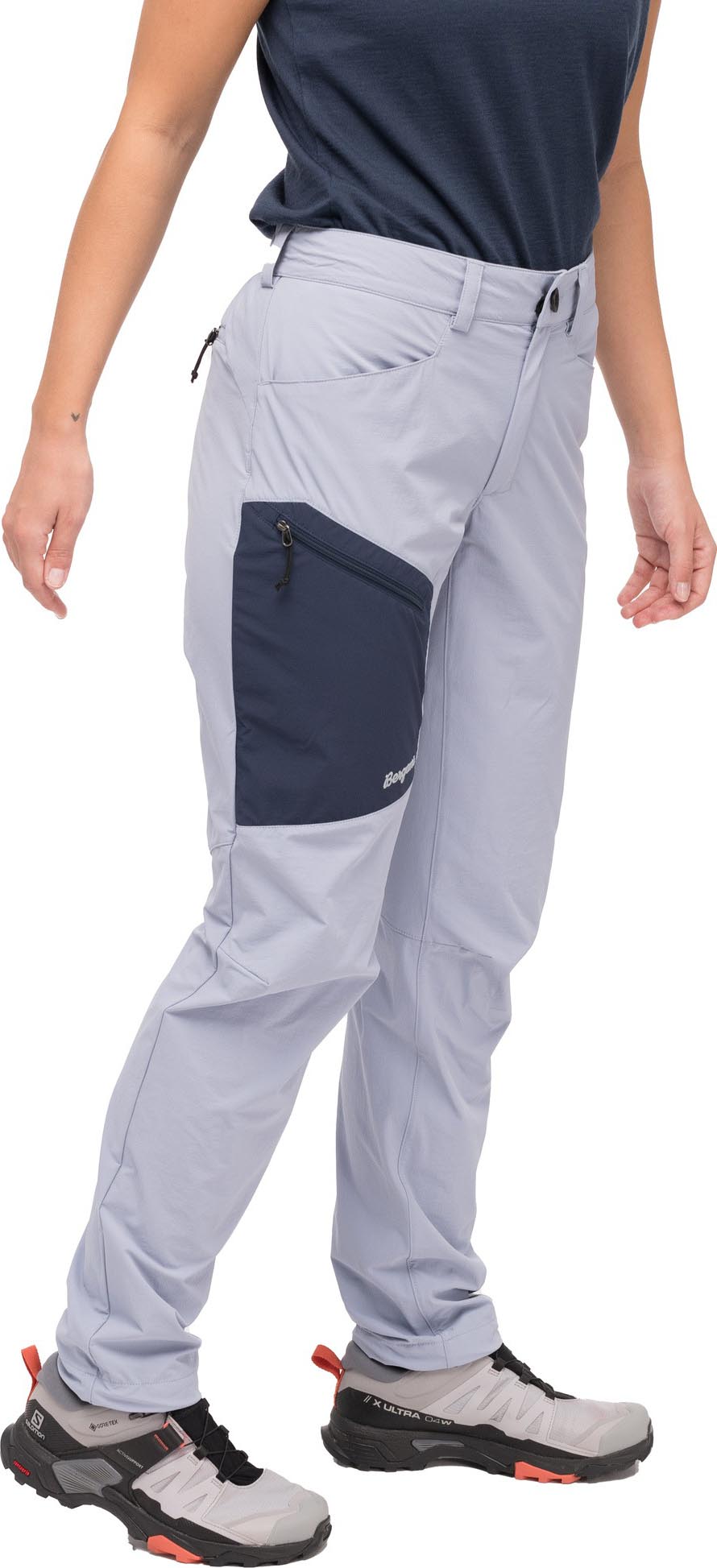 Vaagaa Light Softshell Pants Dame Husky Blue/Navy Blue