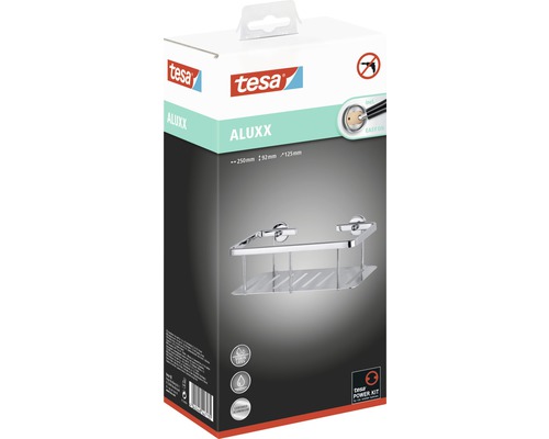 tesa ALUXX douchemand 25 cm chroom 40202