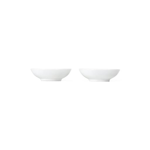 Royal Copenhagen Hvid Riflet 2-pak Skål, Ø9 cm