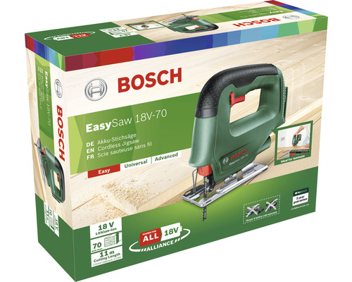 Bosch EasySaw 18V-70 accu decoupeerzaag, zonder accu en lader