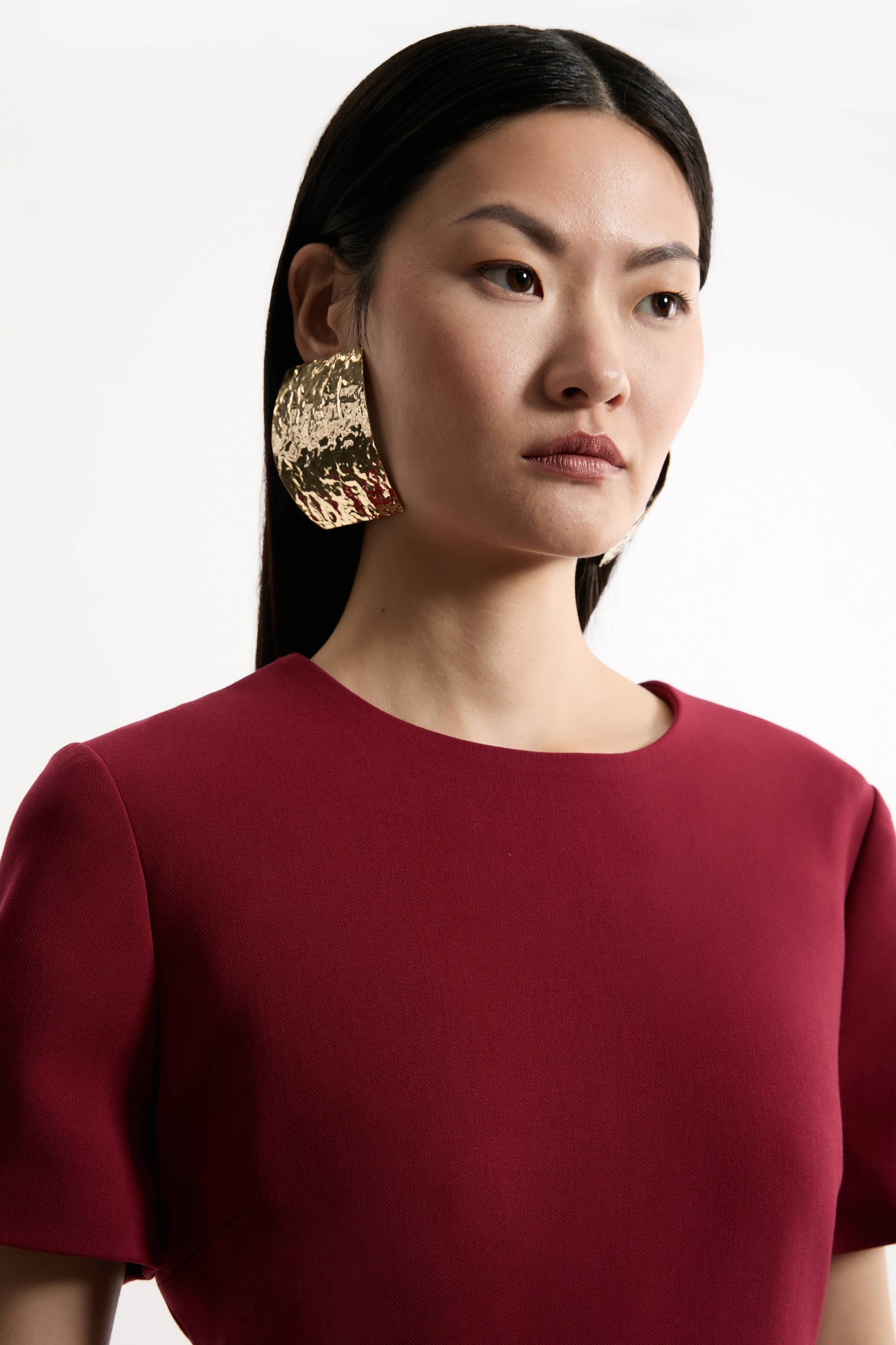 KarenMillen Petite Robe Mini Ajustée en Stretch Compact avec Détail d'Onglet à la Taille Essentiel