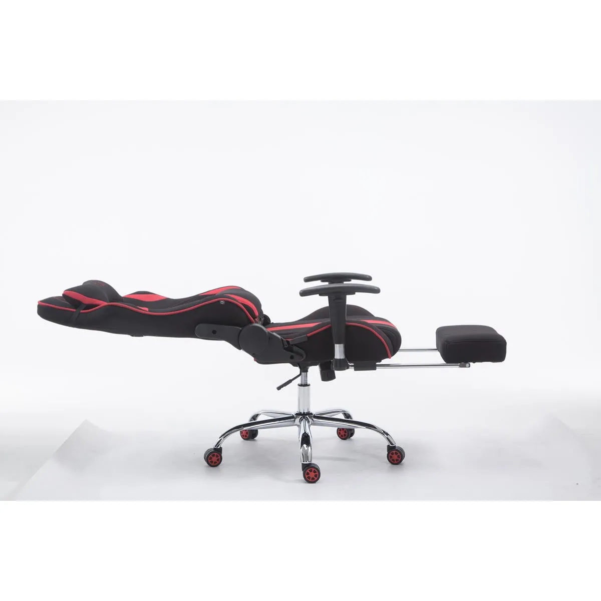 DecoShop26 Fauteuil Bureau - Noir/Rouge