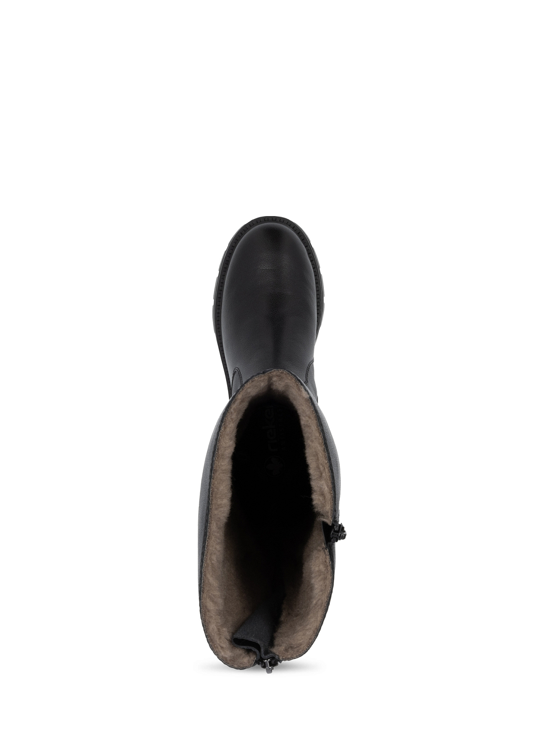 Rieker Wide leather boots ullfôret
