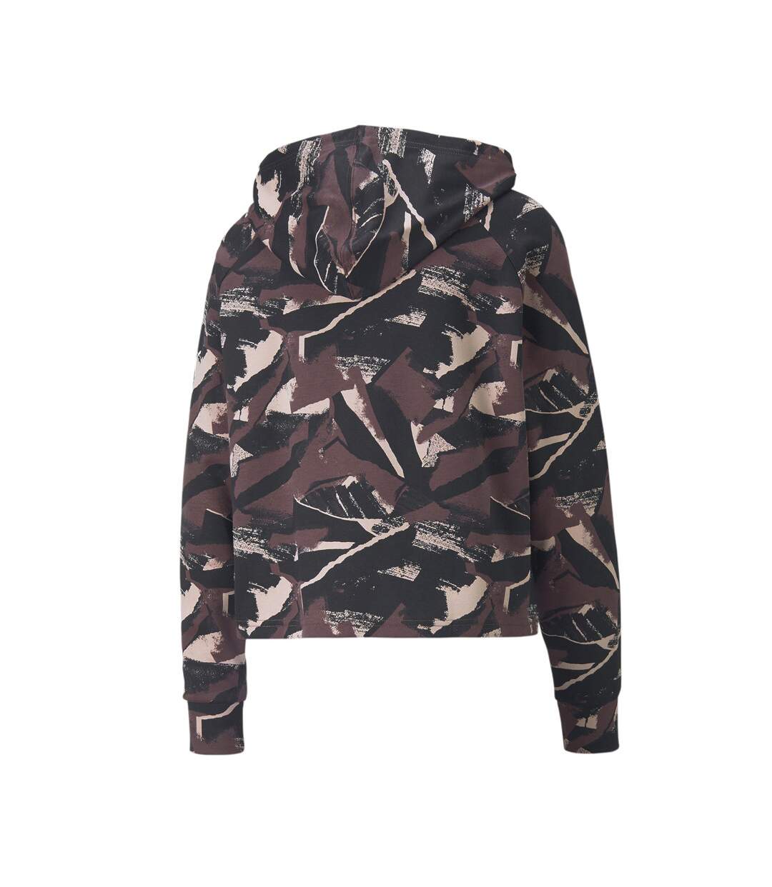 Sweat à Capuche Prune Femme Puma Aop
