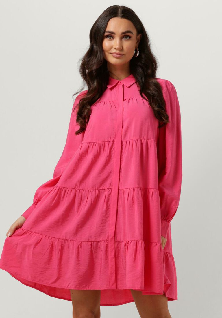 Y.A.S. roze y.a.s. mini jurk yaspala ls shirt dress s.