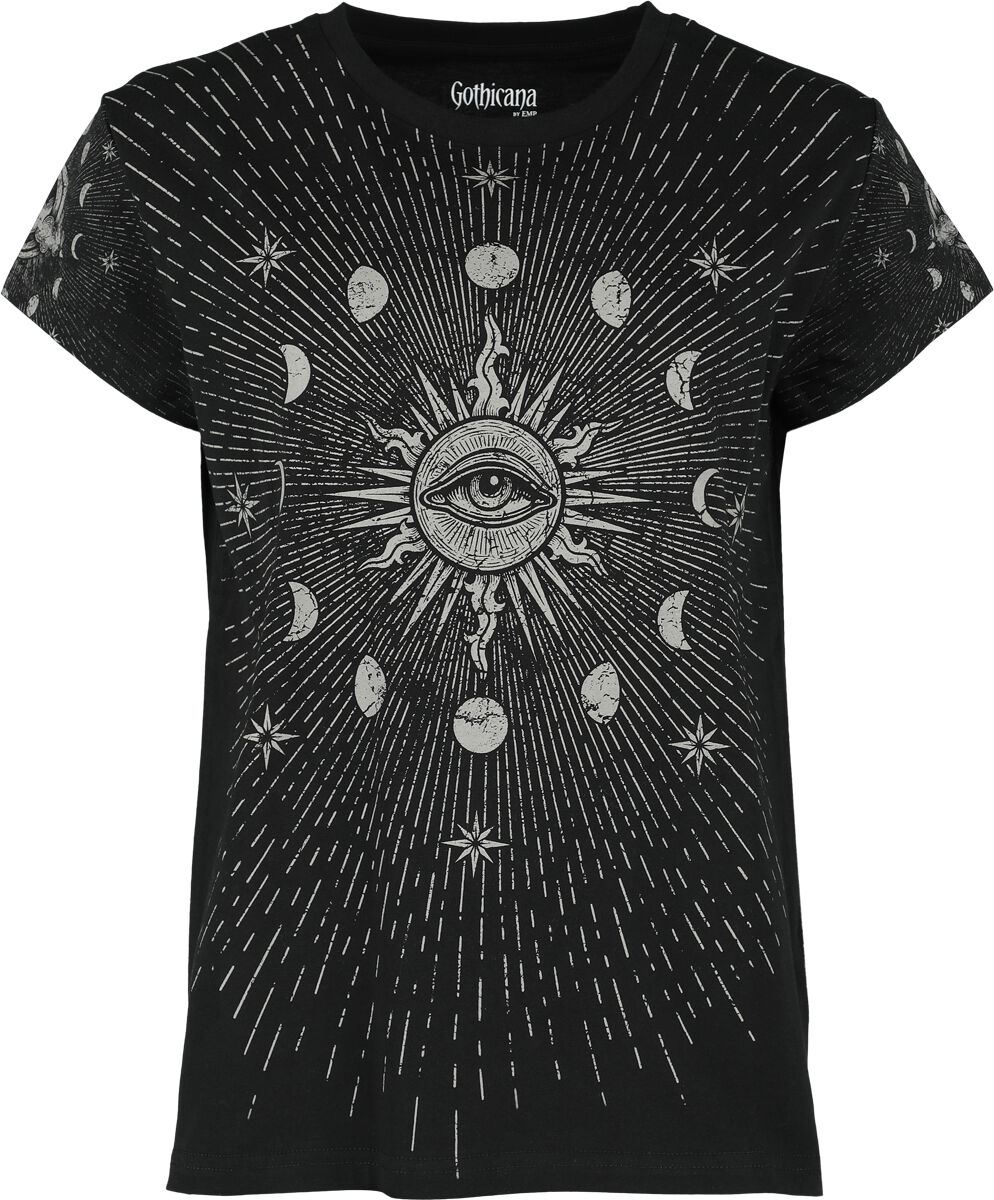 Moon, Sun and Star T-Shirt | Gothicana by EMP T-Shirt Manches courtes