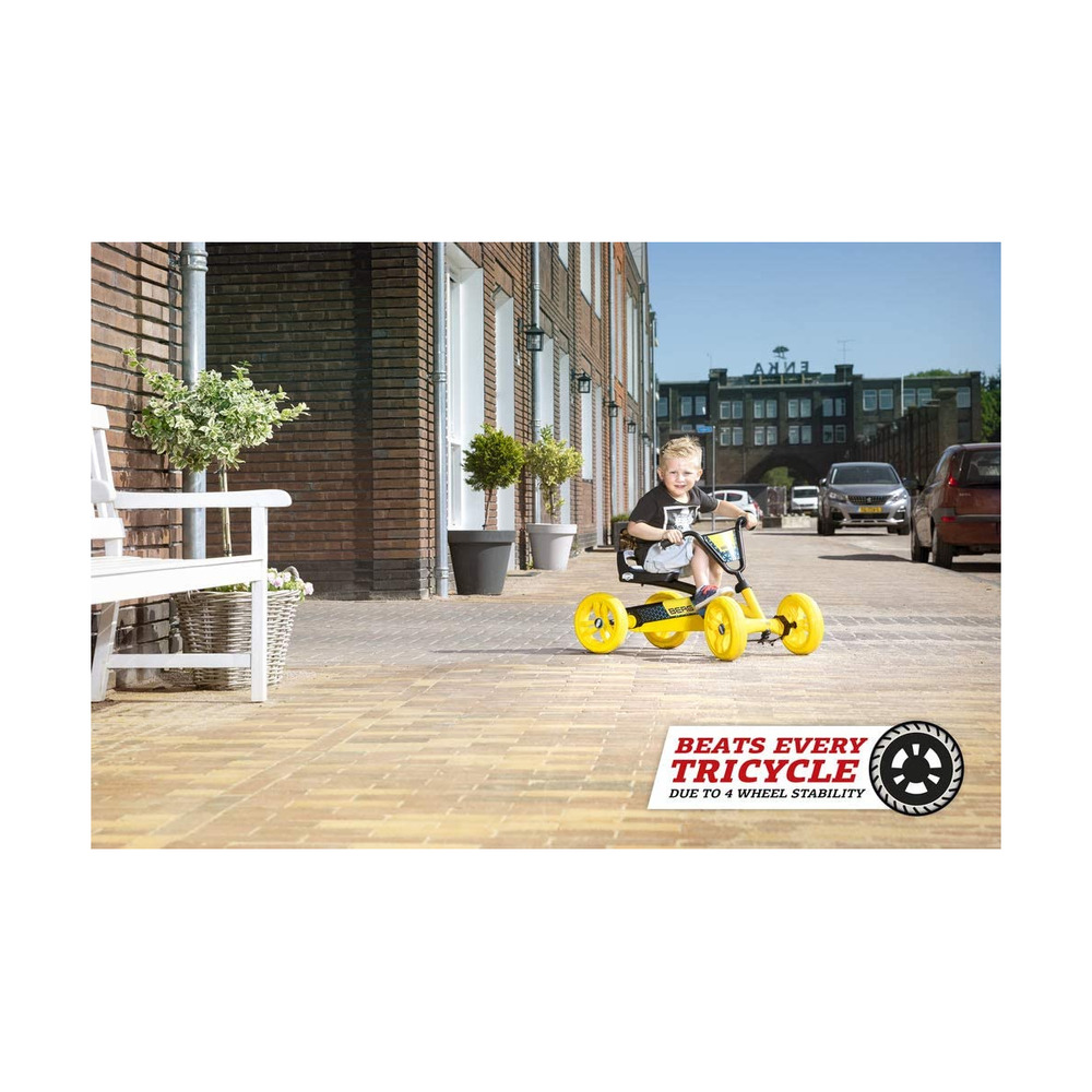 Kart à pédales buzzy bsx jaune