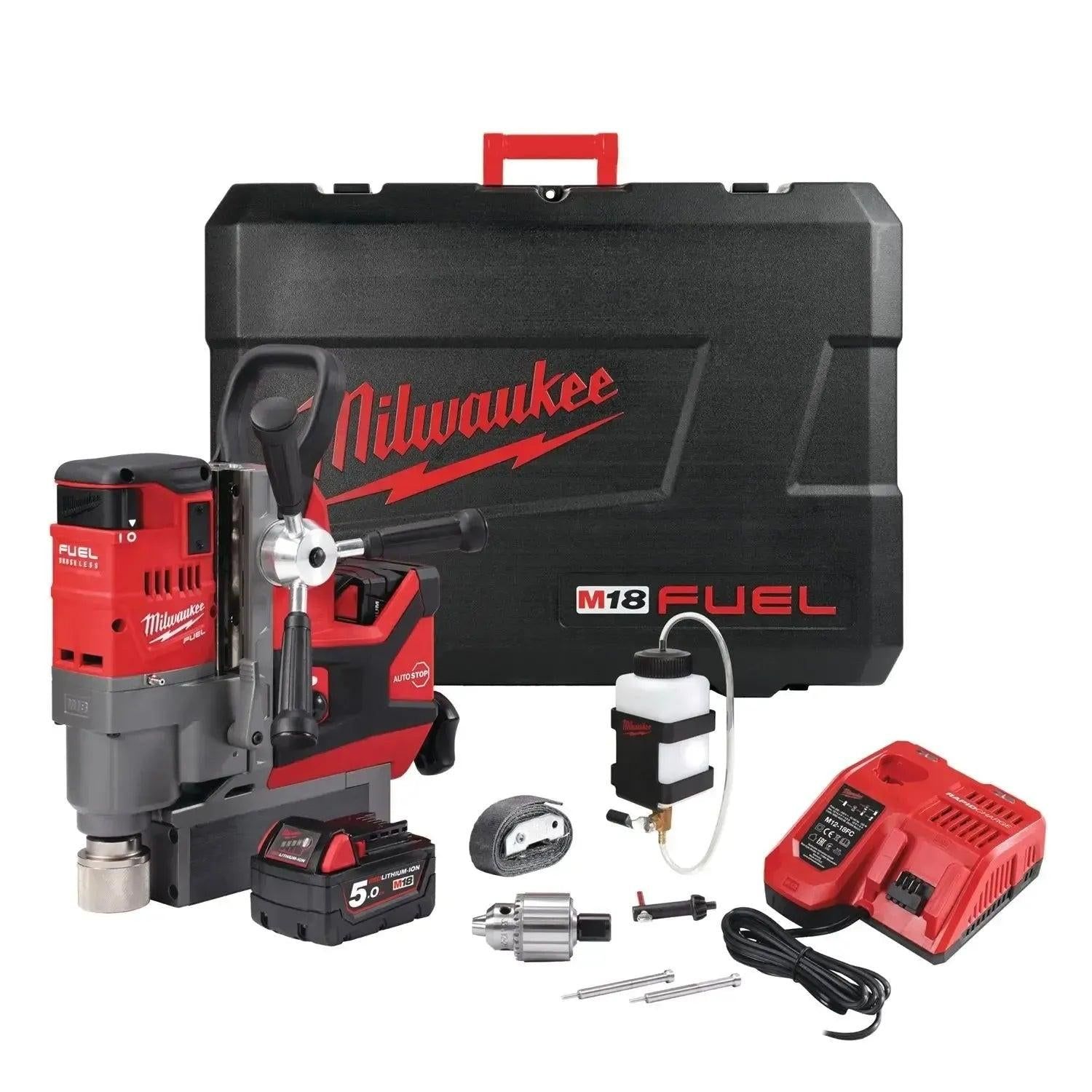 Milwaukee M18 FUEL™ FMDP-502C Accu Kernboormachine met magneetvoet 18V 5.0Ah in koffer - 4933451012