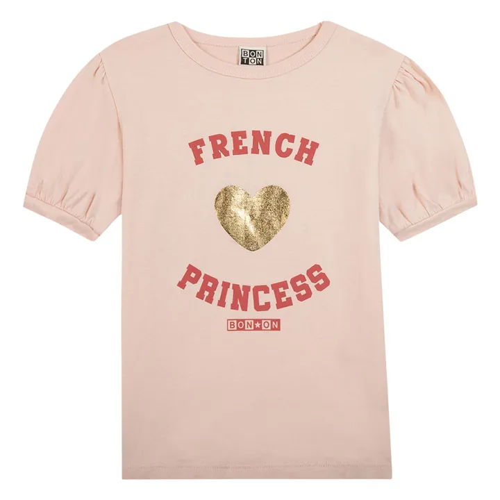 Bonton T-Shirt Tapas Coton Bio | Rose pâle