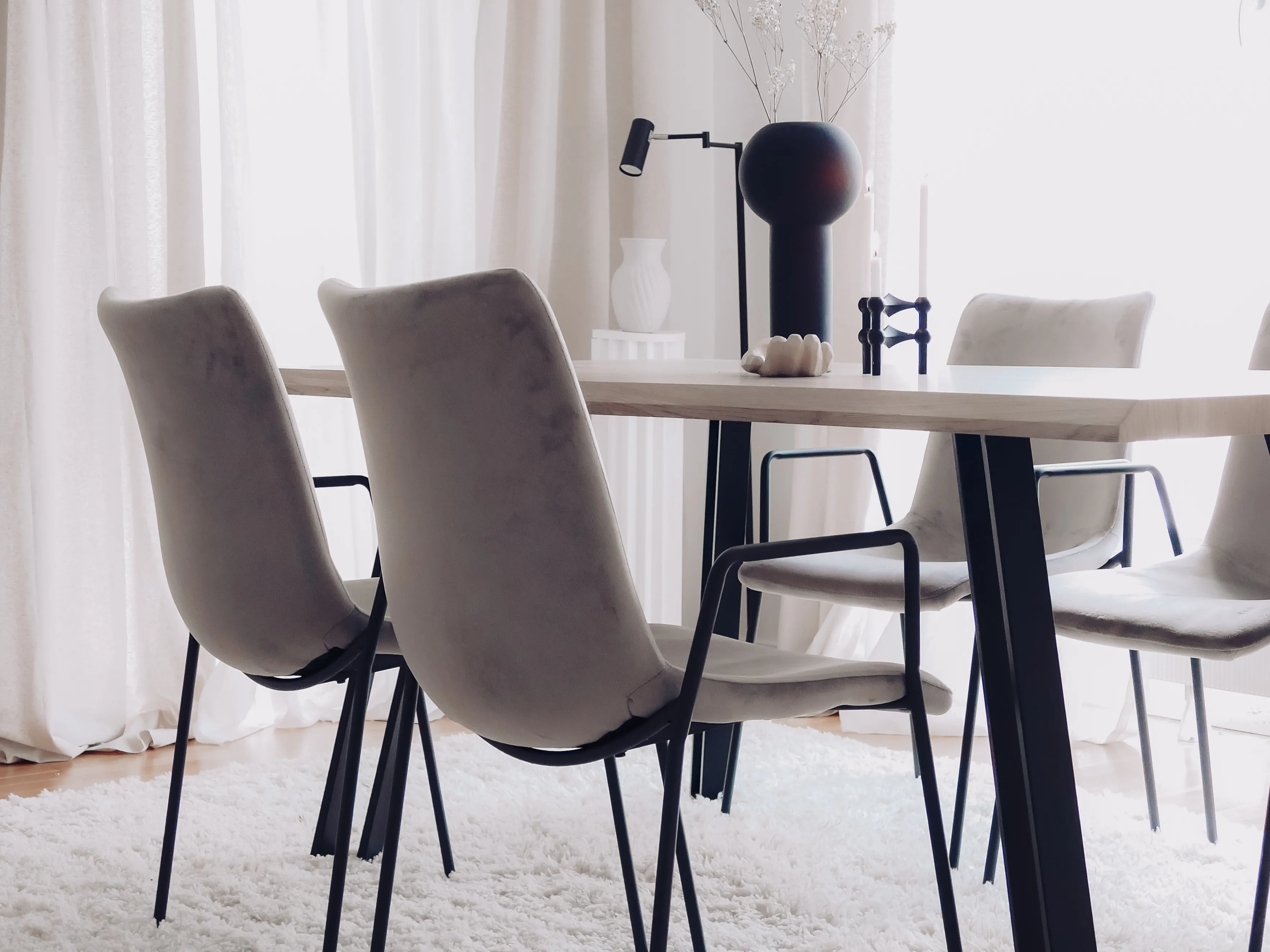 Eettafel GRAHAM Lichtbruin 90 cm 180 cm