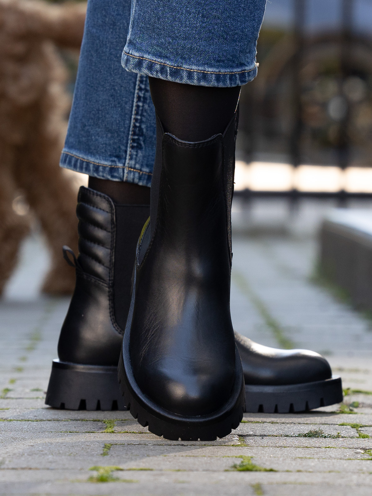 Livo Leather Chelsea Black - Trapes Sko