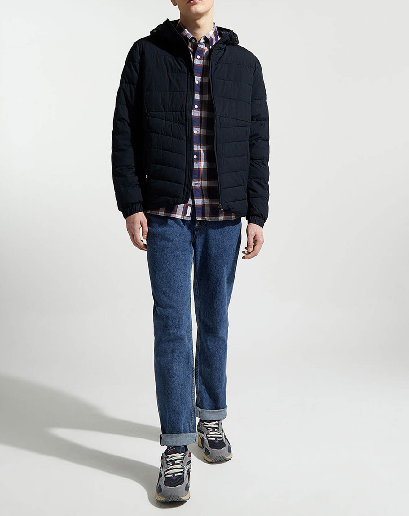 Tommy Hilfiger Doudoune à capuche fine bleu marine