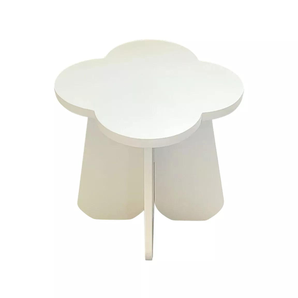 Tabouret enfant bois (H29 cm) Nuage Blanc