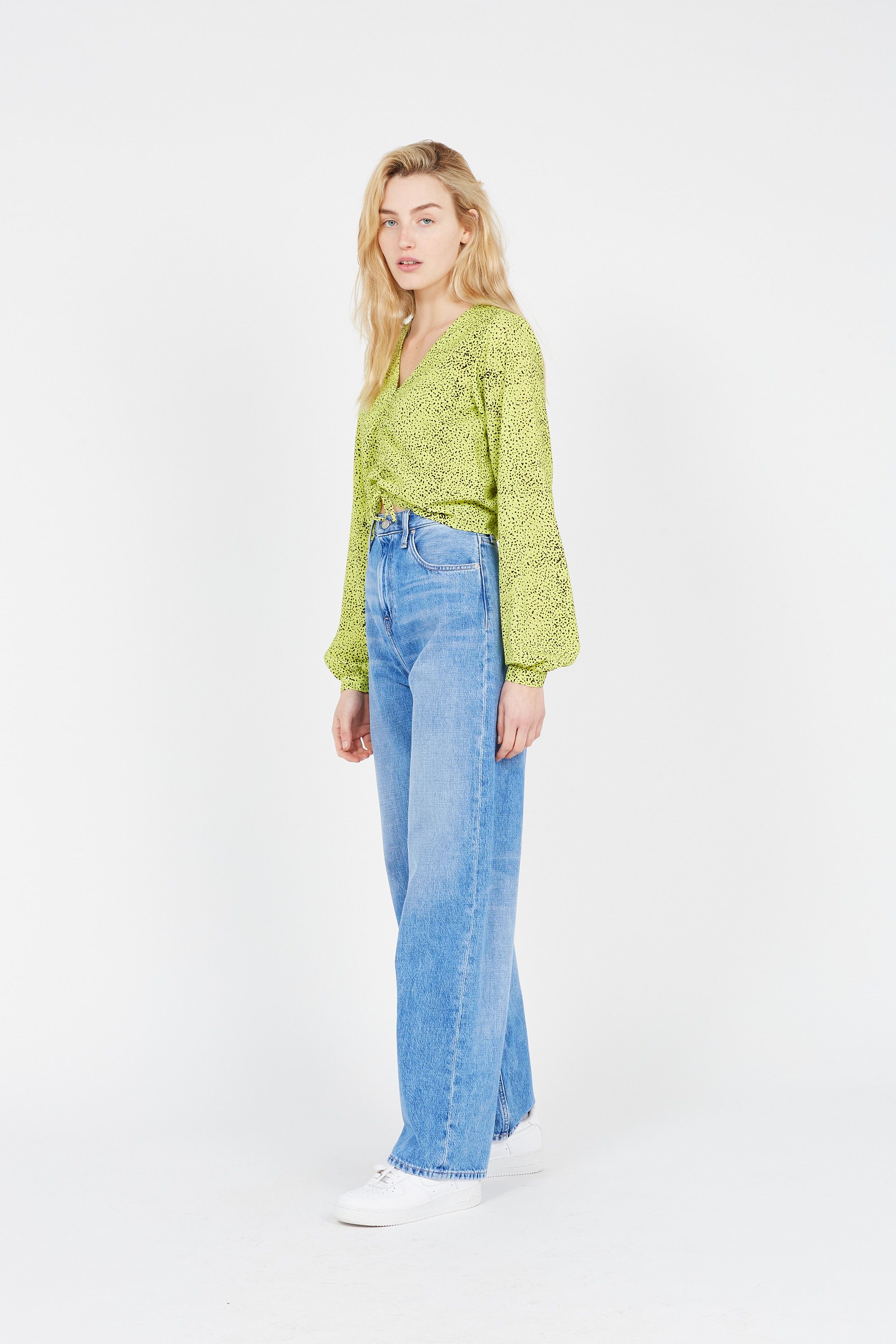 NOISY MAY Top Jaune
