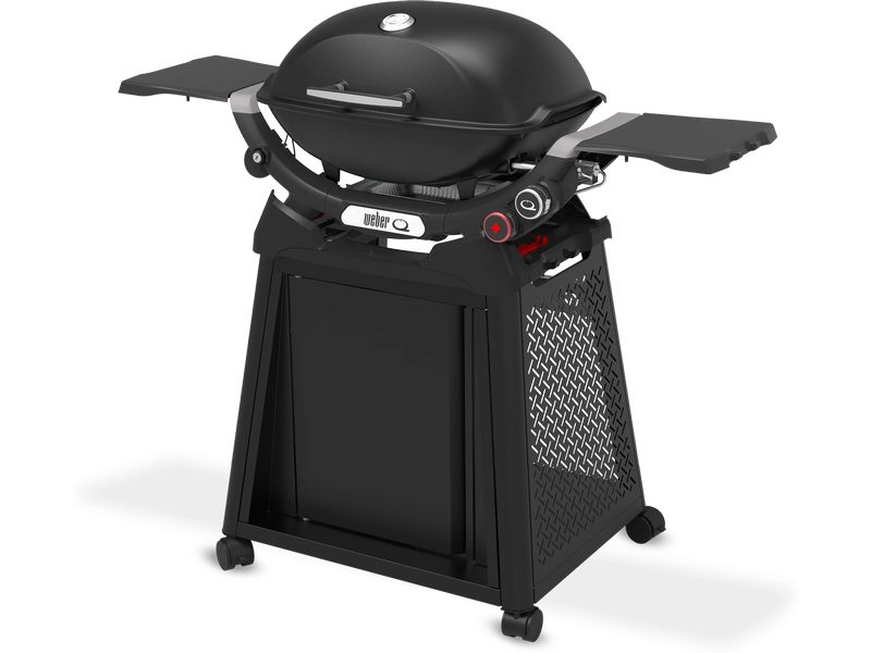 Weber Gasgrill Q2800N  mit Rollwagen Gasgrill mit Seitentischen und Rollwagen