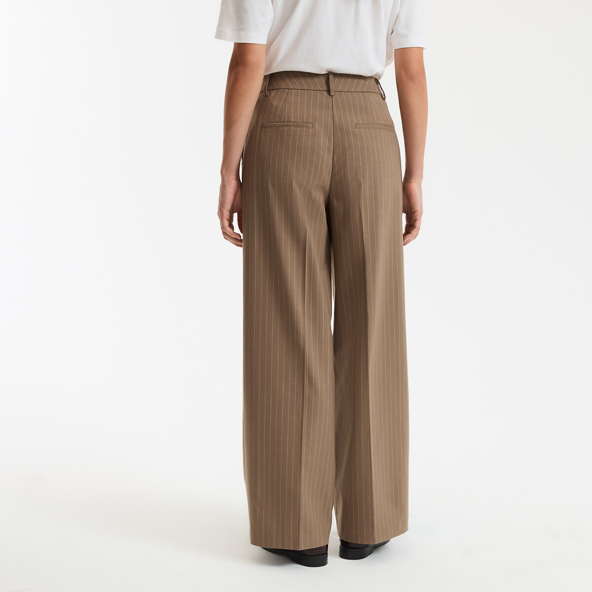 COLEÇÕES LA REDOUTE<br>Calças largas com riscas, assinatura SIMEO