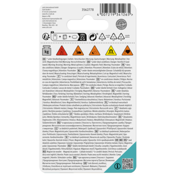 Magneet Neodymium met oog 32x44mm