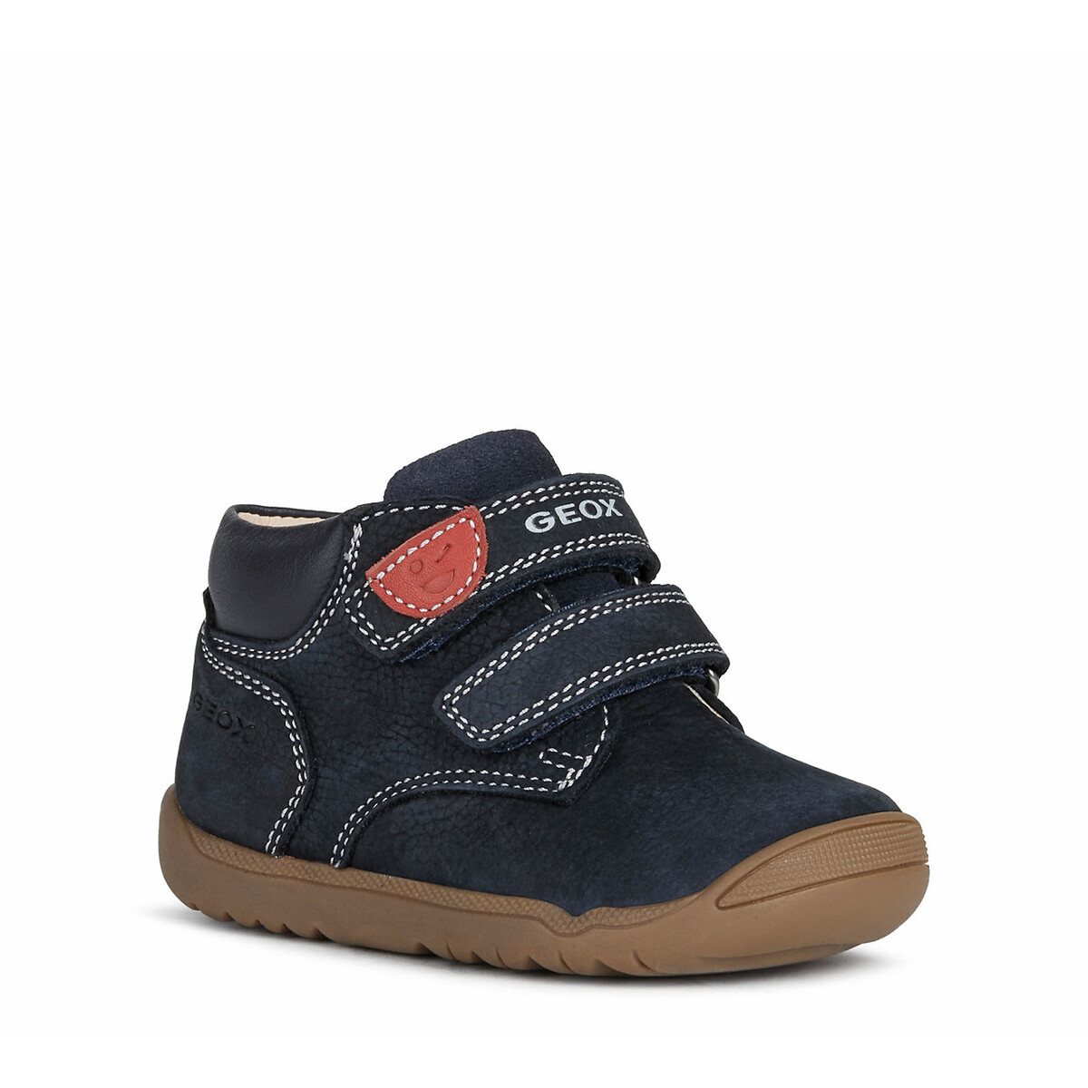 GEOX<br>Tênis de couro com velcro, primeiros passos, Macchia