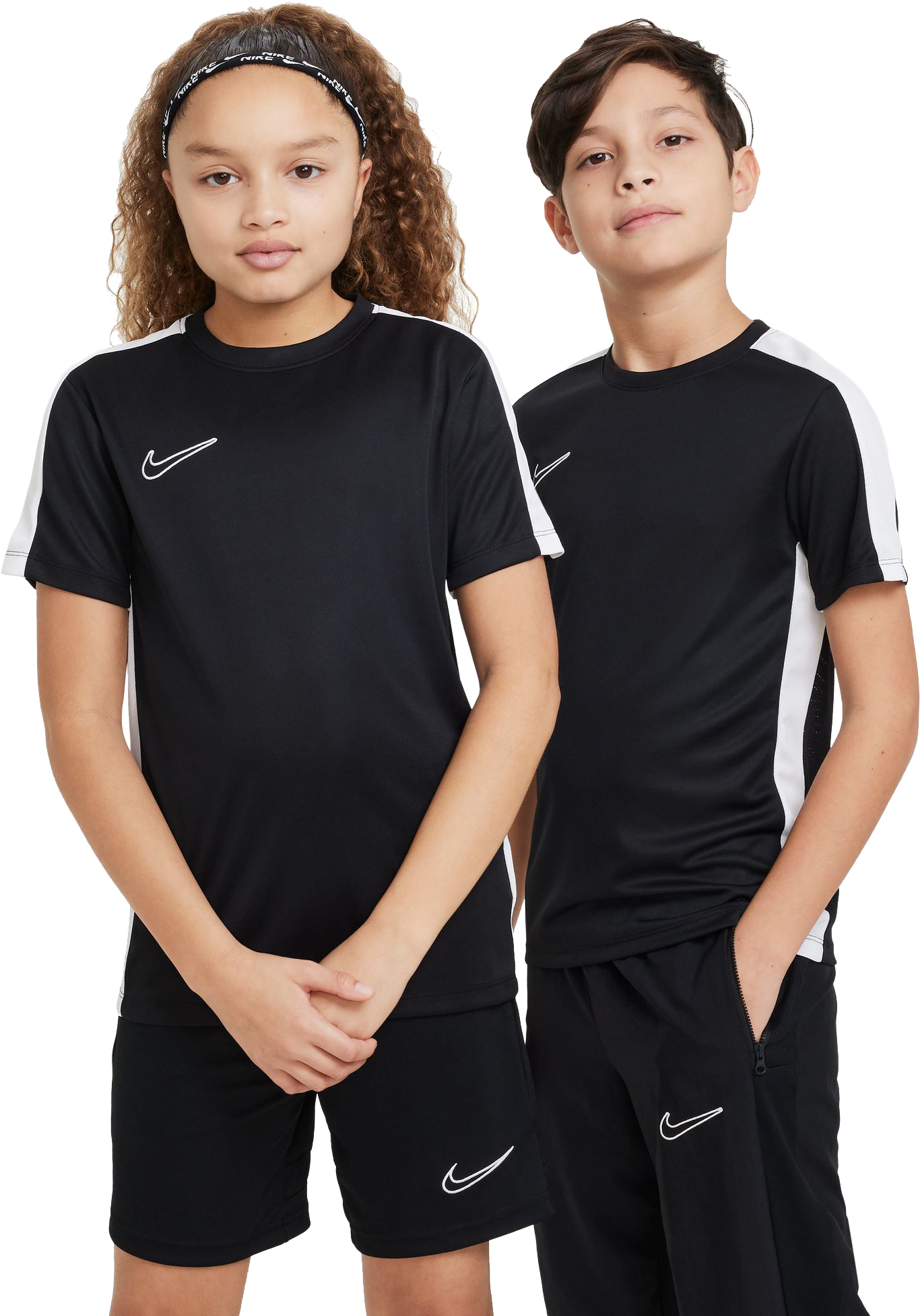 Dri-FIT Academy23 Football Tee Junior 010/Black/White/White