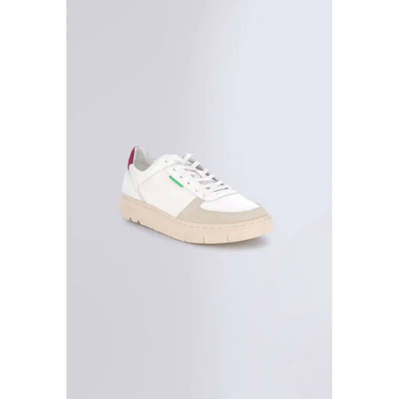 KICK ALLOW BLANC BORDEAUX BASKETS BASSES Cuir No Gender
