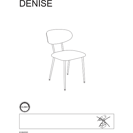 Denise spisebordsstol - beige