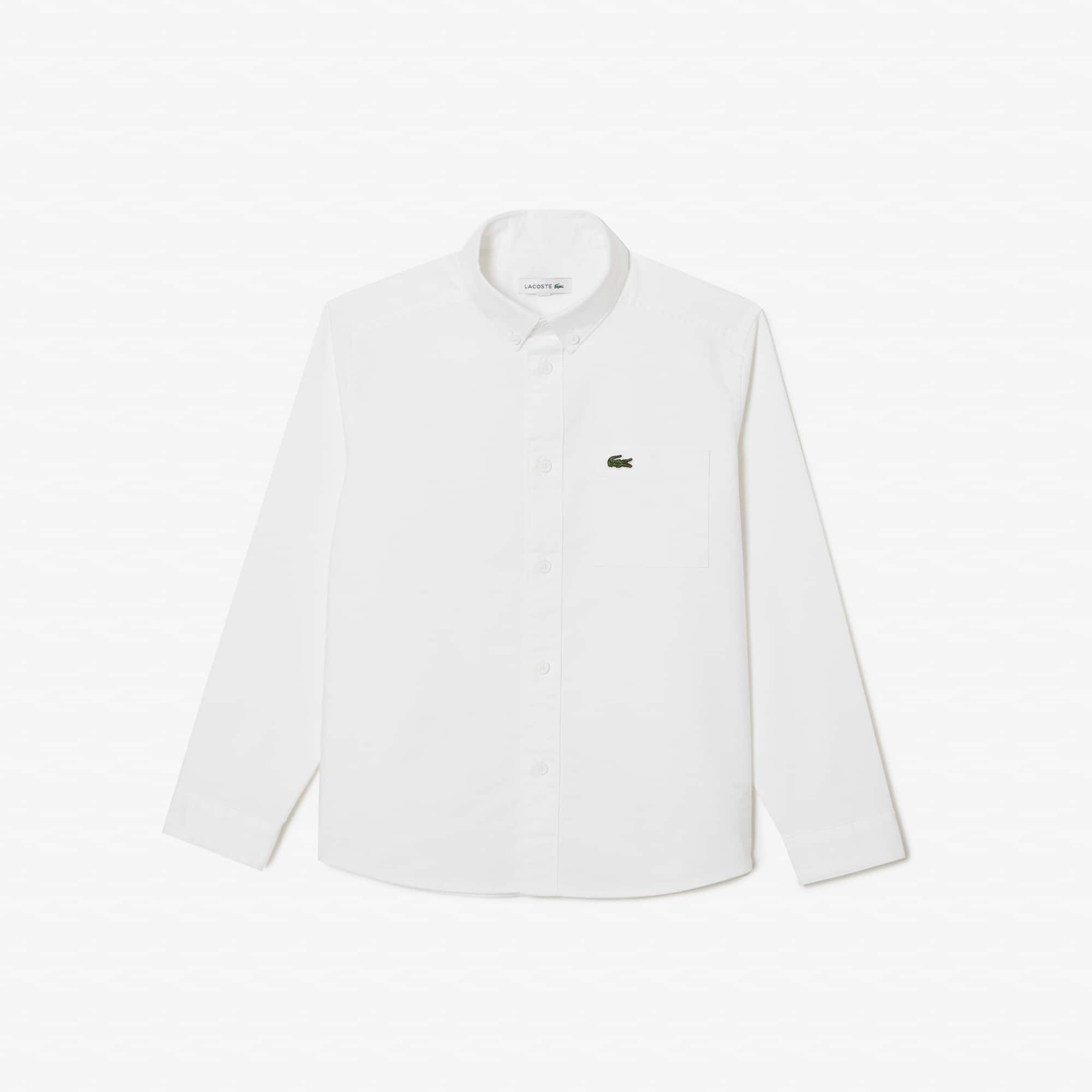 Chemise enfant Lacoste avec poches contrastées sur le devant T-Shirts & Chemises - Blanc - Lacoste - Enfant