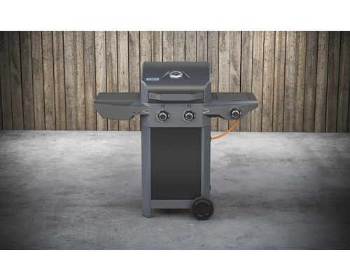 Tenneker® Carbon Gasgrill 121,4 x 60,3 x 112,3 cm 2 branders + zijbrander Zwart