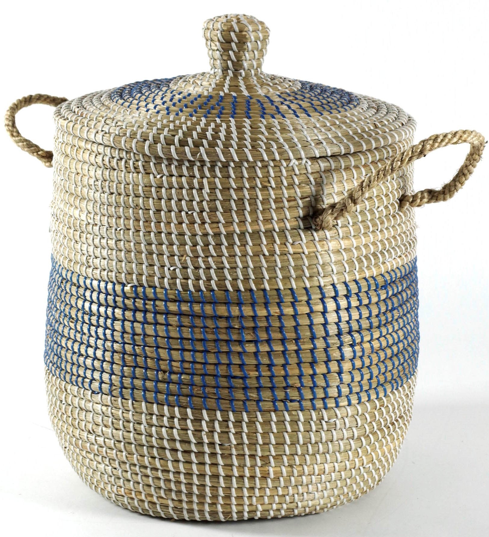 locker Wäschekorb »ORIENT« Wäschesammler mit Deckel, aus Seegras, Höhe ca. 53 cm (incl. Deckel)