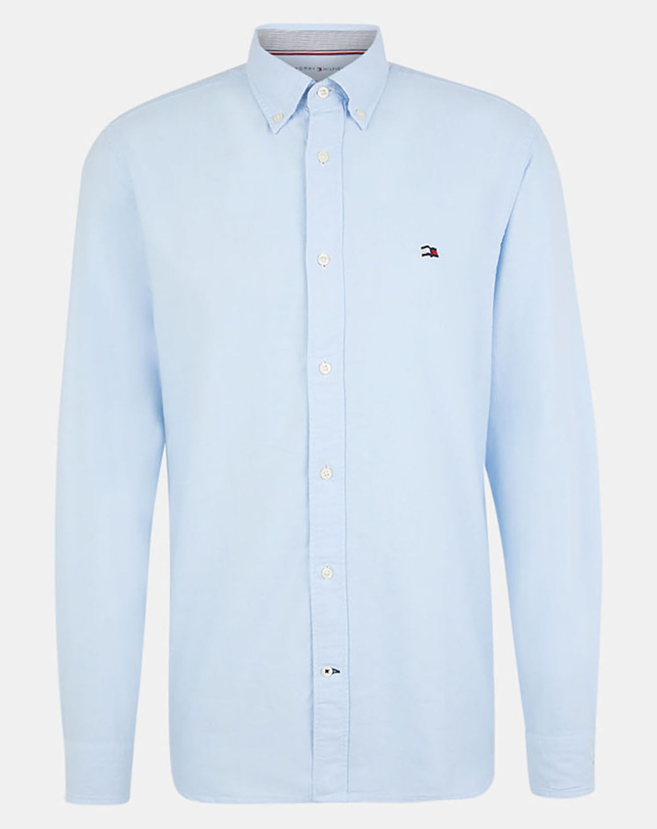 Tommy Hilfiger Chemise 100% Coton Bio slim fit classic oxford bleu ciel