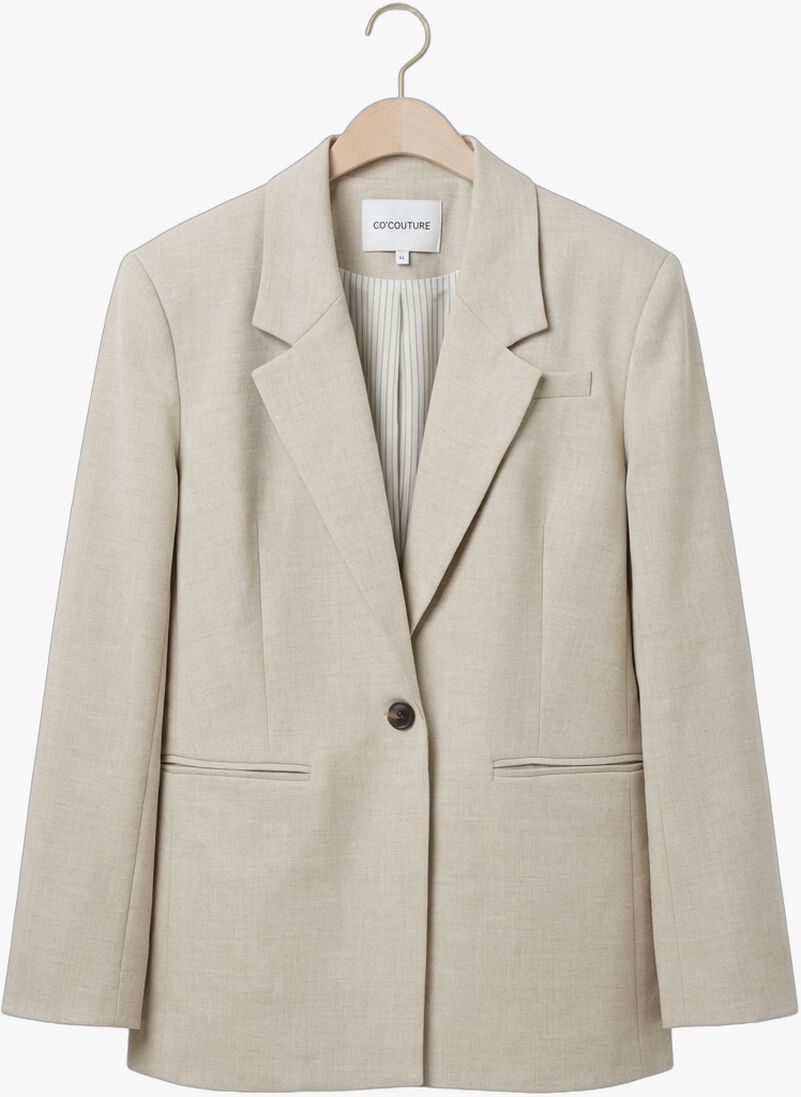 beige co'couture blazers mavacc power blazer