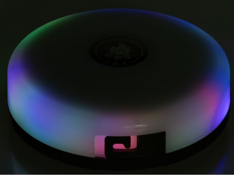 FTM Campinglampe RGB mit Powerbank LED-Campinglampe mit warmweissem und farbigem Licht
