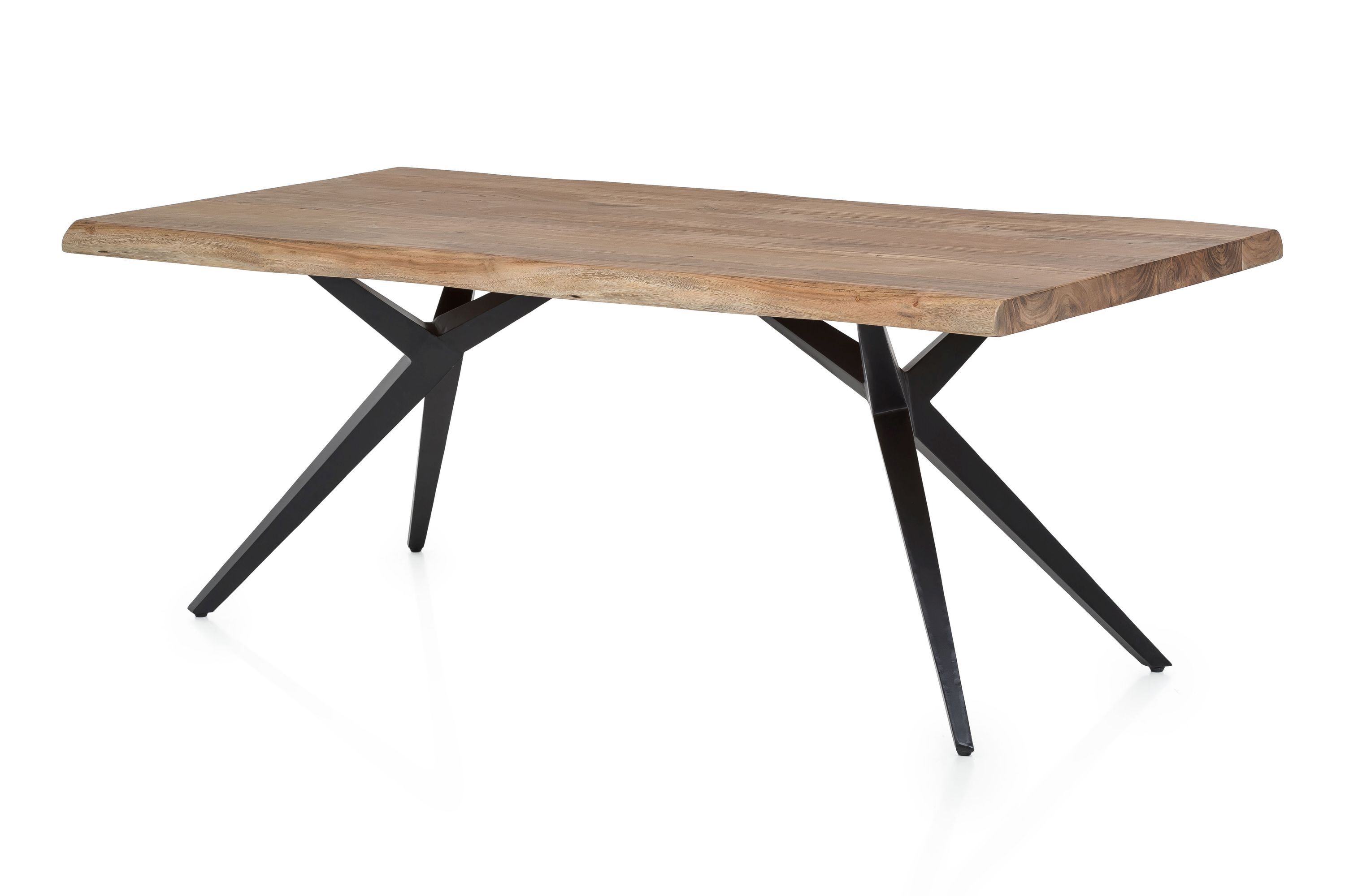 Tisch 200x100 Akazie Metall Holztisch Esstisch Speisetisch Küchentisch Esszimmer