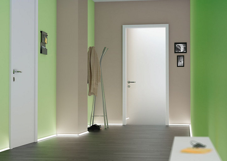 Profilé de strip LED Delta Paulmann IP20 Alu, Satiné L.1 m x P.2 cm x H.2 cm