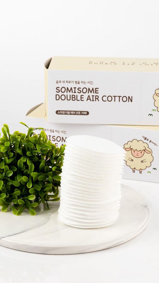 SOMISOME Double Air Cotton Pads 70pcs