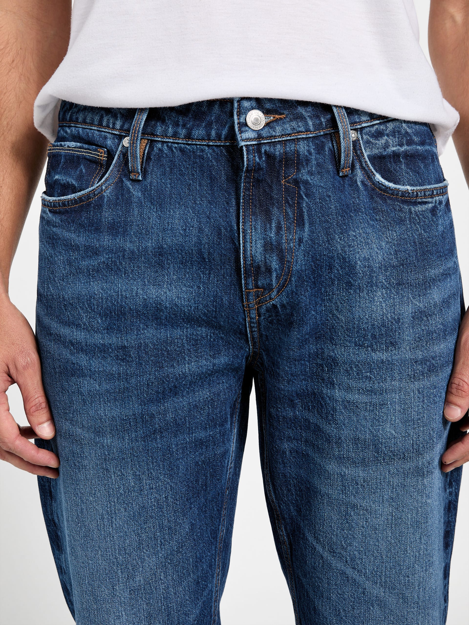 Calça jeans reta slim fit Angels