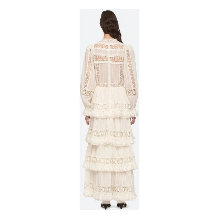 Sea NY Robe Haven Dobby Pintucked | Crème