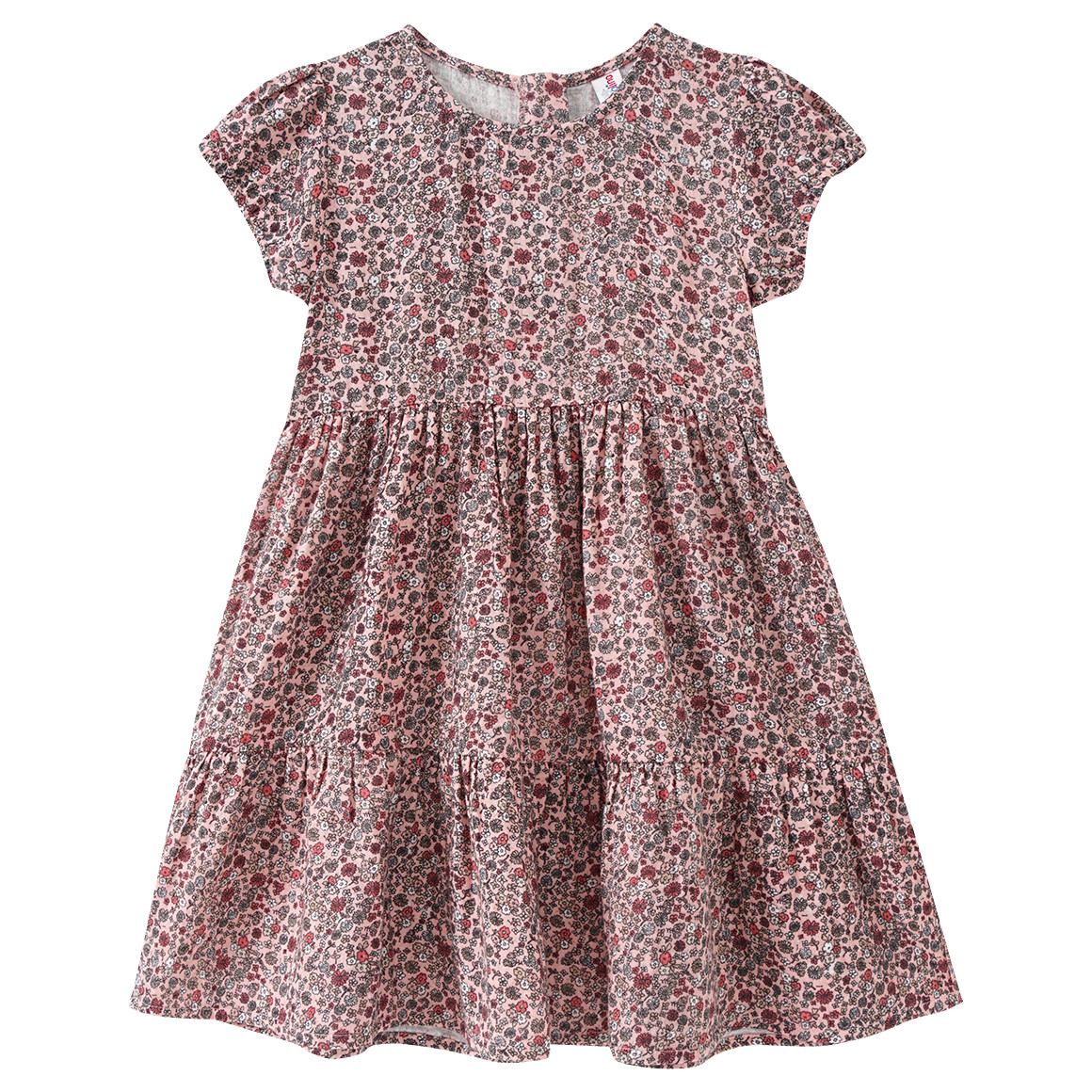 Topolino Mädchen Kleid mit Blumen-Allover rosa