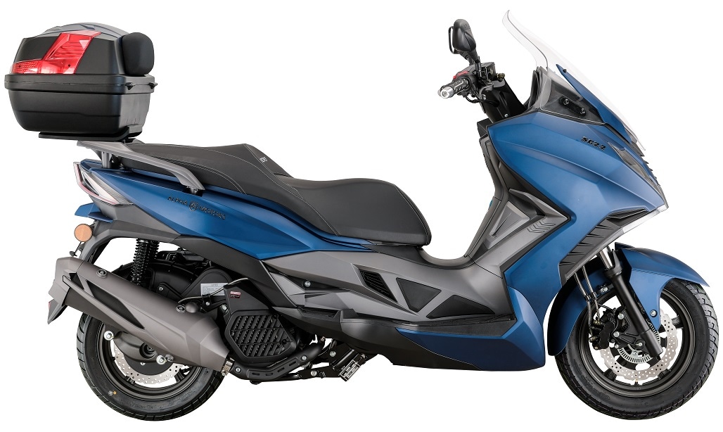 Alpha Motors Motorroller Sport Cruiser 22 125 ccm 95 km/h EURO 5 blau inkl. Topcase