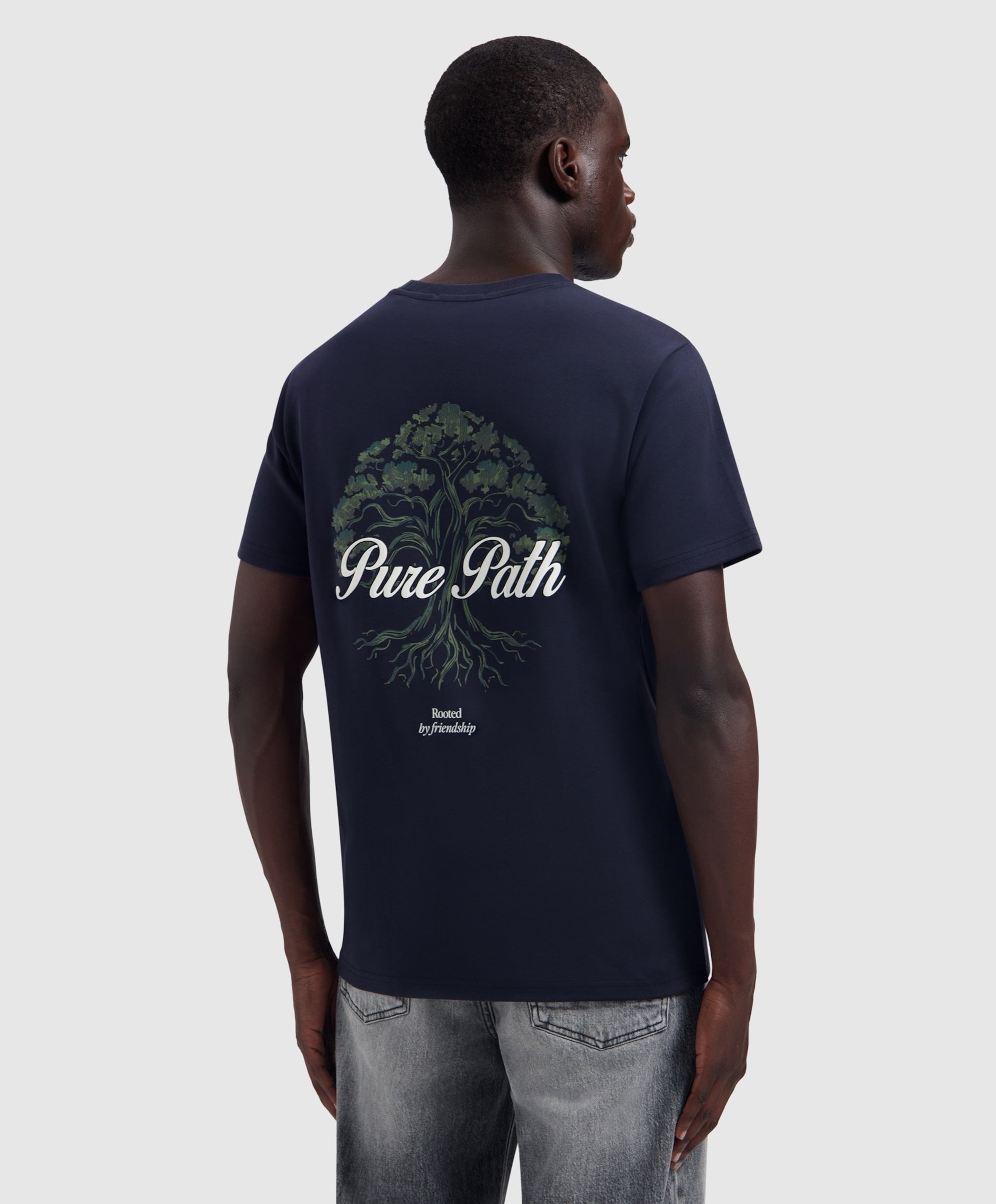 Pure Path Heren T-shirt blauw