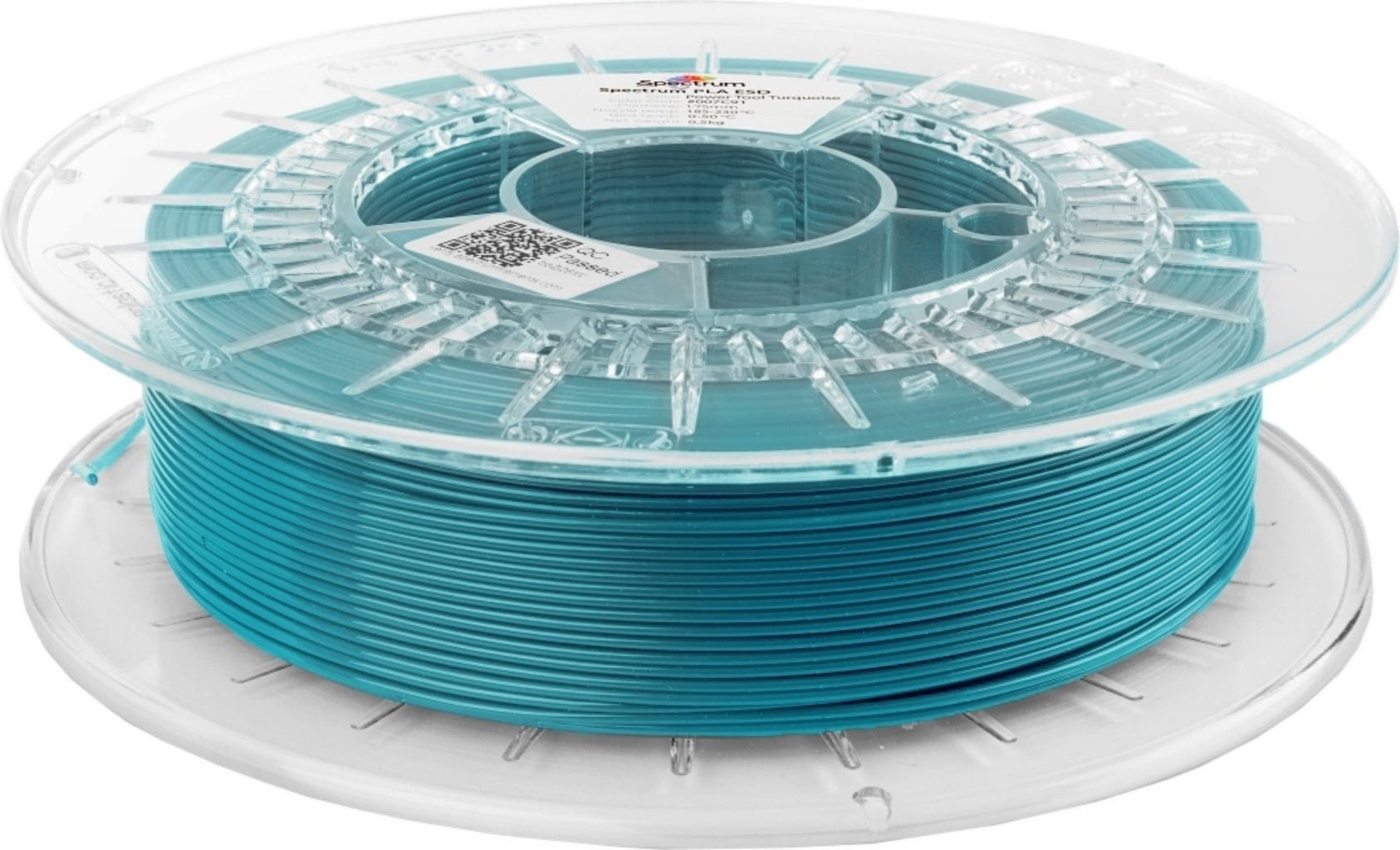 Spectrum  PLA ESD Power Tool Turquoise, 1,75 mm / 500 g    Antistatisches PLA Filament für sensible Elektronik in Power Tool Turquoise