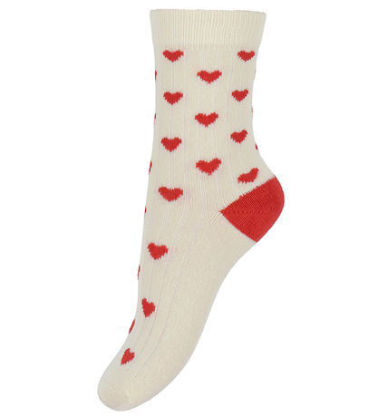 Minipop Socken - Rib - Bambus - 3er-Pack - Leuchtendes Rot