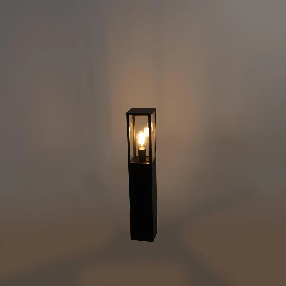 Qazqa staande buitenlampen charlois zwart e27