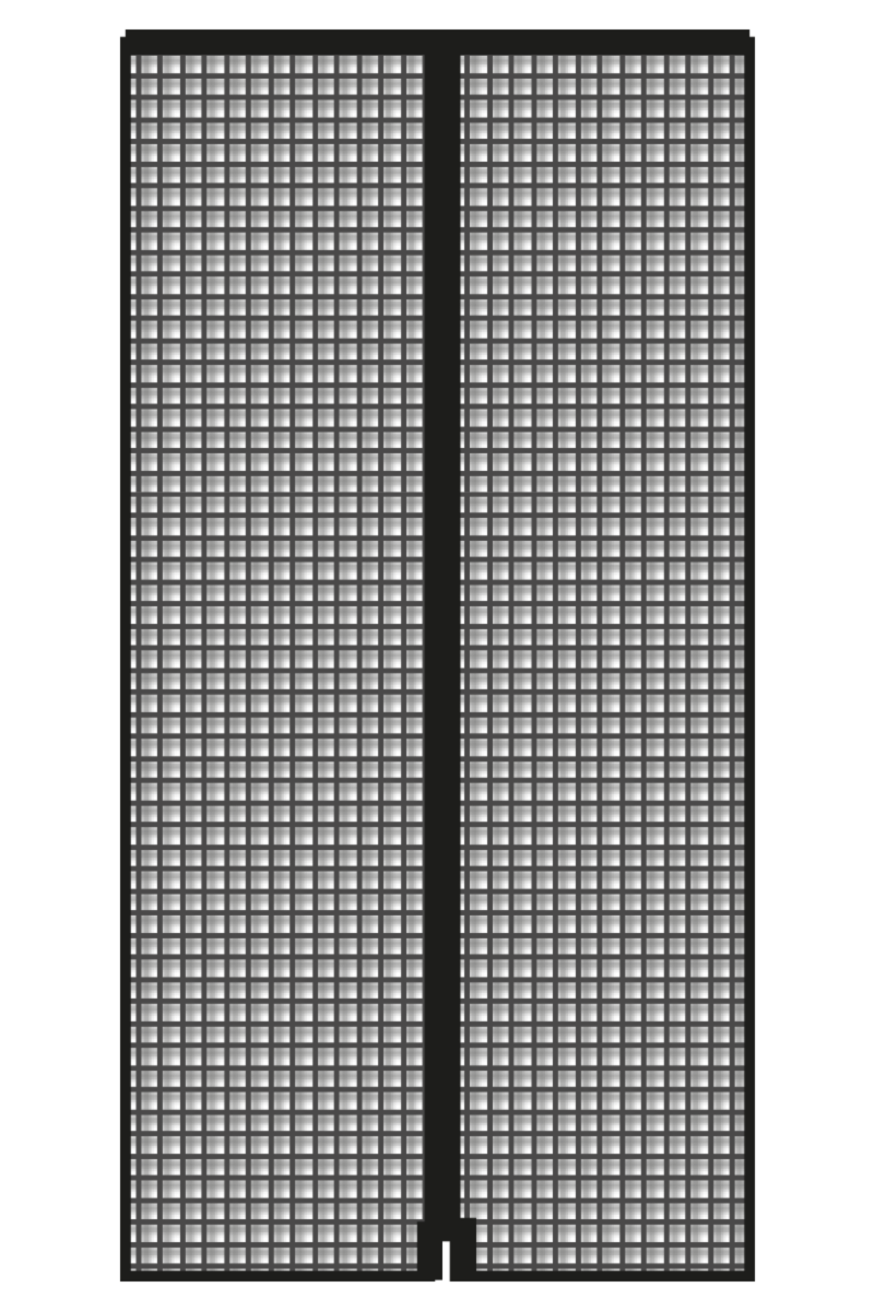 Schellenberg Fliegengitter-Magnetvorhang, 90 x 210 cm, anthrazit