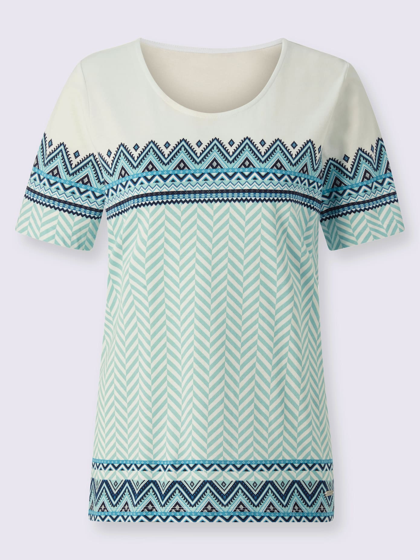 T-shirt à manches courtes 50% coton et 50% modal