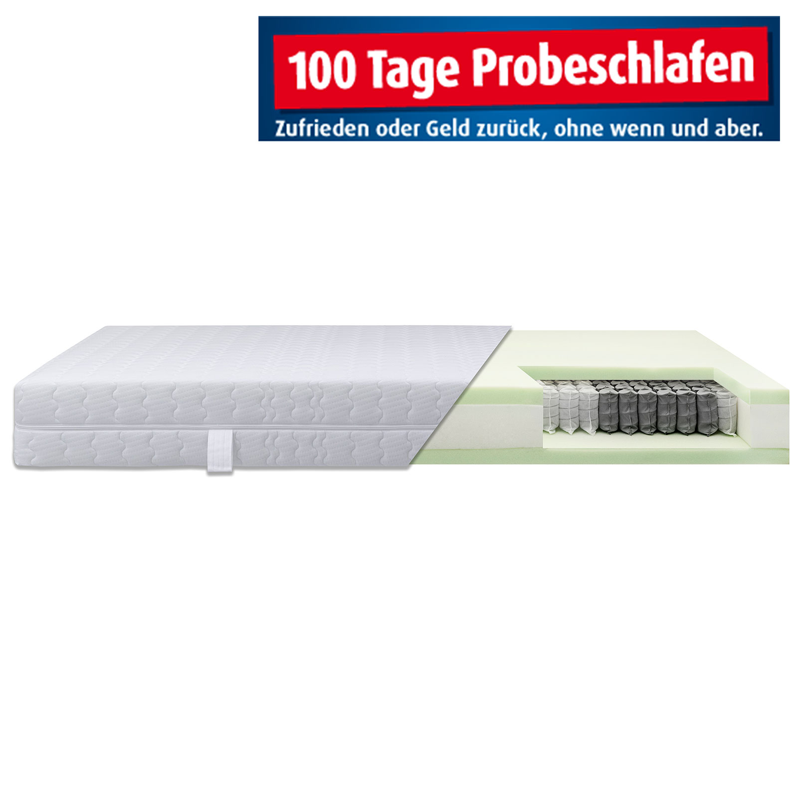 Taschenfederkernmatratze ACCORD 1000 DELUXE - H2 - 90x190 cm